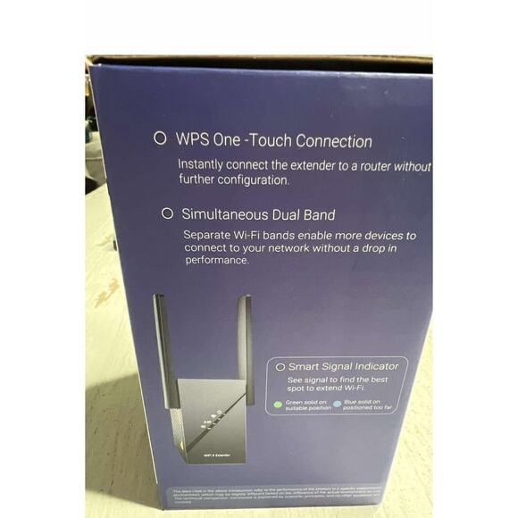 WiFi6 Extender Signal Booster up to 12k+sq.ft and 2400Mbps High-Speed Internet - Picture 3 of 11